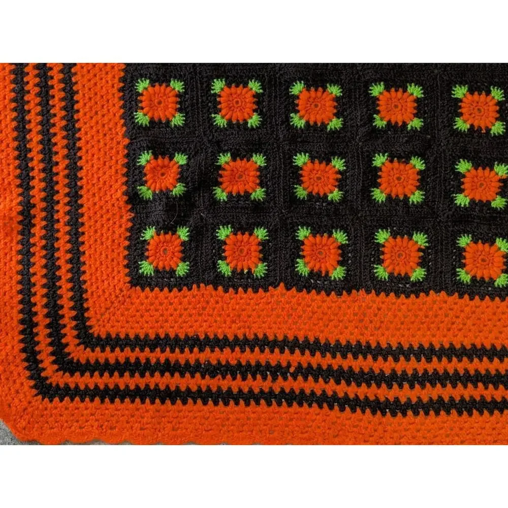 Vintage Afghan Blanket Throw 61